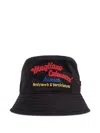 Dsquared2 Embroidered Bucket Hat In Burgundy