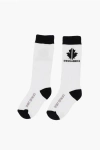 DSQUARED2 EMBROIDERED COTTON STRETCH SOCKS