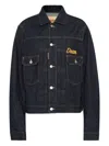 Dsquared2 Embroidered Denim Jacket In Black