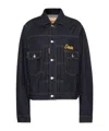 Dsquared2 Embroidered Denim Jacket In Blue