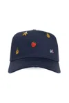 DSQUARED2 DSQUARED2 EMBROIDERED DISTRESSED BASEBALL CAP