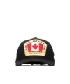 Dsquared2 Dsquared Black Cotton Baseball Cap In Black