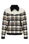 Dsquared2 Dsquared Men Embroidered Flannel Western Bomber Jacket In Multi