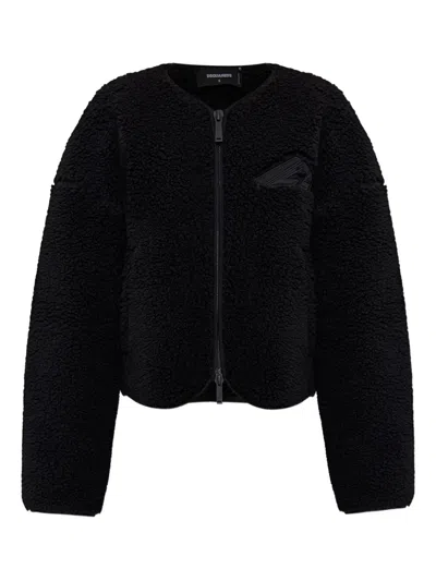DSQUARED2 EMBROIDERED FLEECE JACKET