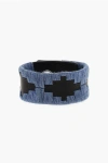 DSQUARED2 EMBROIDERED LEATHER ENDLESS JOURNEY BRACELET