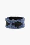 Dsquared2 Embroidered Leather Endless Journey Bracelet