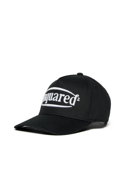 Dsquared2 Embroidered Logo Baseball Cap In Black