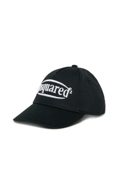 Dsquared2 Babies' Embroidered Logo Baseball Cap In Black