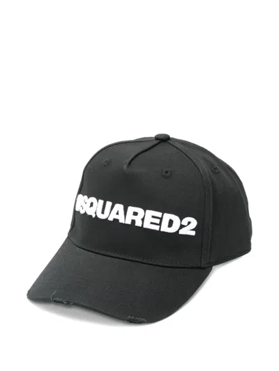 Dsquared2 Embroidered-logo Baseball Cap In Black