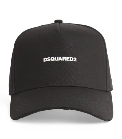 Dsquared2 Embroidered-logo Baseball Cap In Black