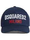 Dsquared2 Embroidered Logo Baseball Cap In Blue