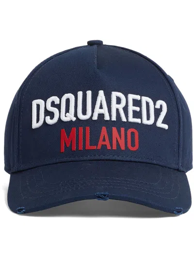 Dsquared2 Embroidered Logo Baseball Cap In Black