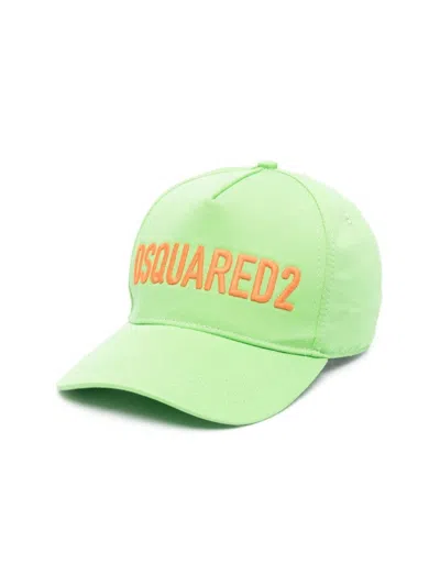 Dsquared2 Embroidered Logo Baseball Cap In Green