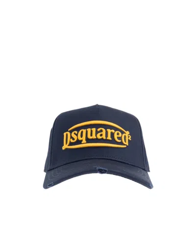 Dsquared2 Embroidered-logo Baseball Cap In Navy