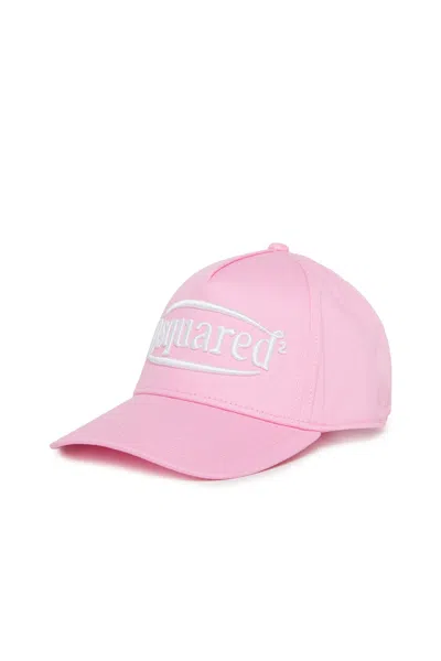 Dsquared2 Embroidered Logo Baseball Cap In Pink