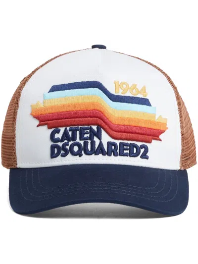 Dsquared2 Embroidered Logo Baseball Cap In White