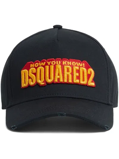 Dsquared2 Dsquared Men Baseball Hat With Logo In Black