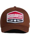 Dsquared2 Embroidered-logo Cotton Baseball Cap In Brown