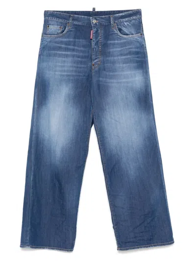 Dsquared2 Dsquared Stretch Denim Loose Jeans In Blue