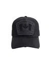 Dsquared2 Structured Black Cap With Bold Logo Patch In Black