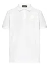 Dsquared2 Raised-logo Cotton Polo Shirt In White