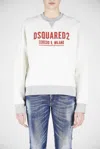 Dsquared2 Embroidered Logo Sweatshirt In White