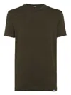 Dsquared2 Embroidered-logo T-shirt In 302 Military Green