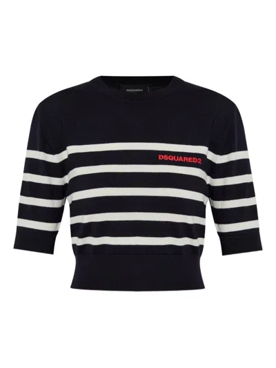 DSQUARED2 EMBROIDERED-LOGO T-SHIRT