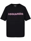 Dsquared2 Embroidered-logo T-shirt In Black