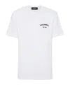 Dsquared2 Men White Crewneck T-shirt With Logo Lettering On The Front In Cotton Man In White