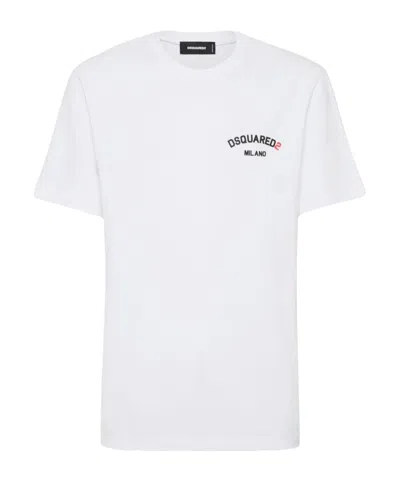 DSQUARED2 DSQUARED2 LOGO EMBROIDERED CREWNECK T-SHIRT