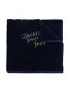 Dsquared2 Embroidered Logo Towel In Blue