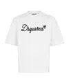 Dsquared2 Embroidered Loose Fit T-shirt In White