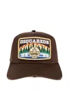 Dsquared2 Embroidered-patch Baseball Cap In Brown