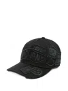 Dsquared2 Embroidered-patch Baseball Cap In Black