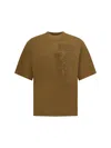 Dsquared2 Men Embroidered Patches T-shirt In Brown