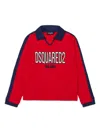 Dsquared2 Embroidered Polo Shirt In Red