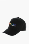 Dsquared2 Embroidered Rainbow Leaf Baseball Cap With Logo In Black