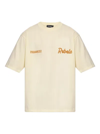 Dsquared2 Rebels Loose Fit T-shirt In Brown