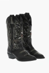 Dsquared2 Embroidered Vintage Leather Texan Boots