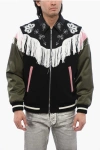 Dsquared2 Men's Western Fringe Varsity Bomber Jacket