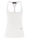 Dsquared2 Embroidery Tank Top Tops White In White