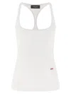 Dsquared2 Embroidery Tank Top Tops White In White