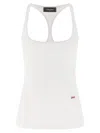 Dsquared2 Embroidery Tank Top Tops White In White