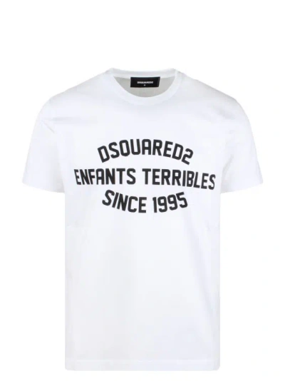 Dsquared2 Enfants Terribles Cool Fit T-shirt In White