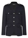 Dsquared2 Epaulettes-embellished Blazer In Black