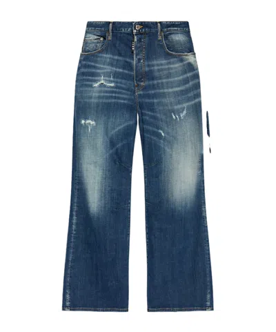 Dsquared2 Eros Loose Jeans In Blue