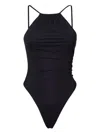 Dsquared2 Evening Asymmetric One-piece In Black