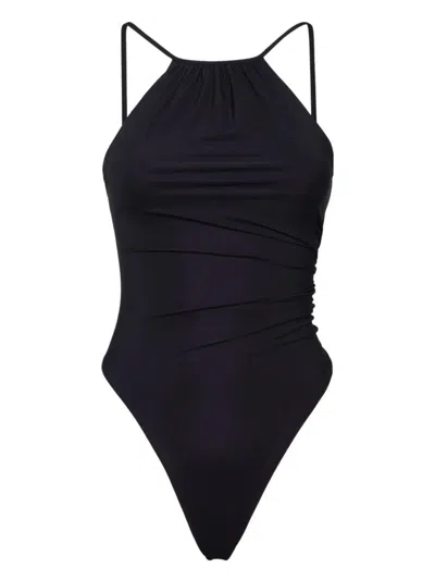 Dsquared2 Evening Asymmetric One-piece In Brown
