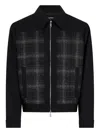 Dsquared2 Evening Check Bomber Jacket In Black